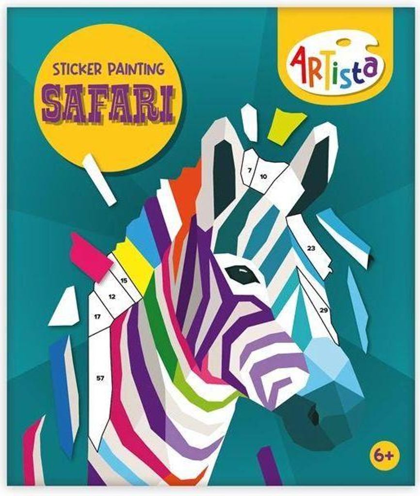 ARTISTA - Sticker Painting Buch Safari