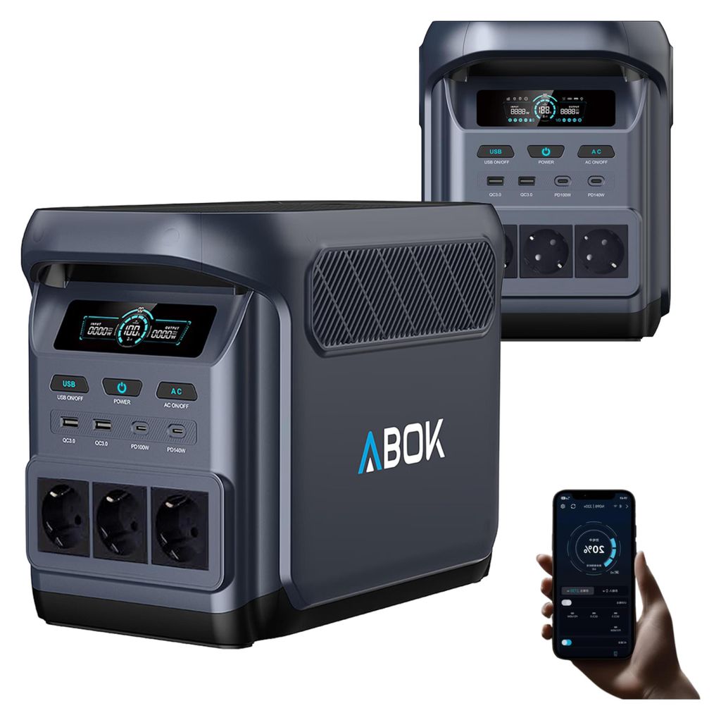 Přenosná nabíjecí stanice ABOK Elux 1, 1800W, 1024Wh Obrázek produktu 