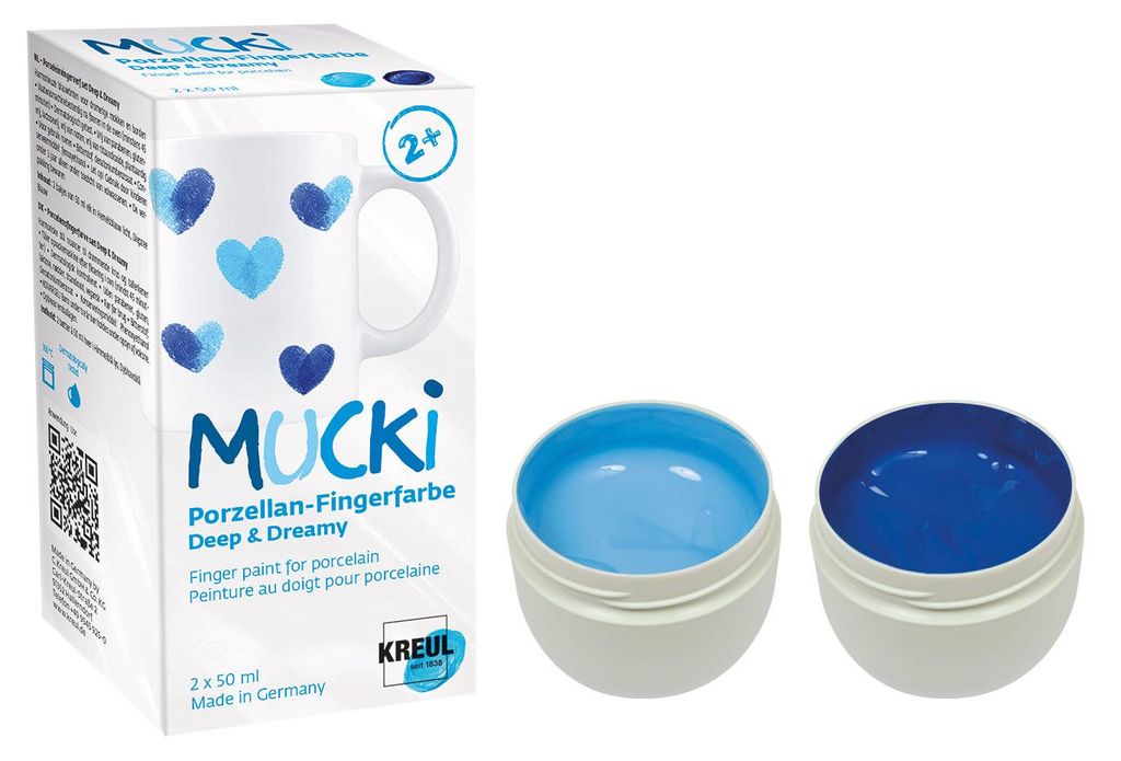Prstové barvy na porcelán "MUCKI Deep Dreamy", sada, 2 x 50 Obrázek produktu 