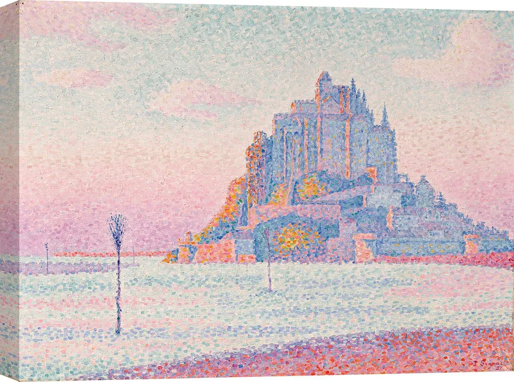 Décoration Murale Paul Signac Mont Saint-Michel pour Salon et Bureau 70x100