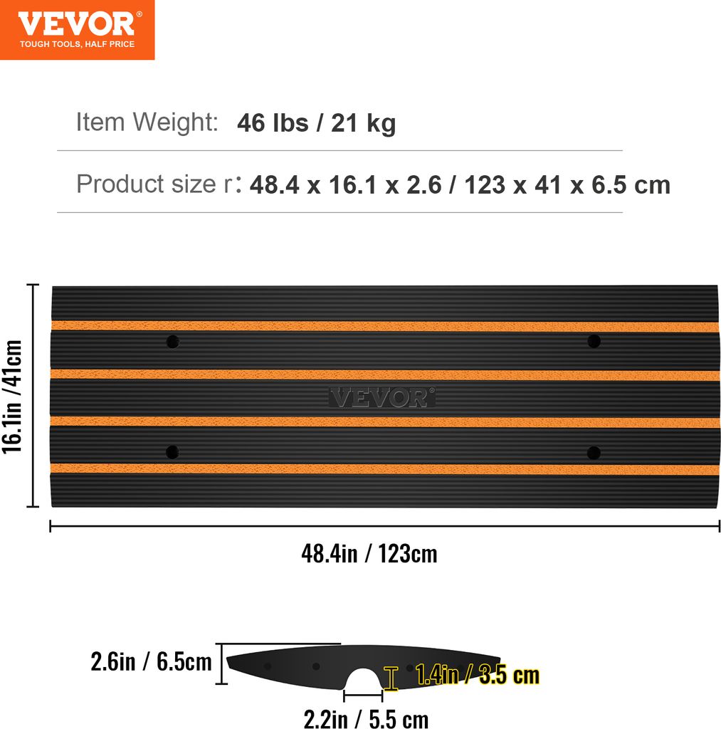 Rampa progowa VEVOR o wysokości 6,5 cm Rampa progowa dla Zdjęcie produktu 7