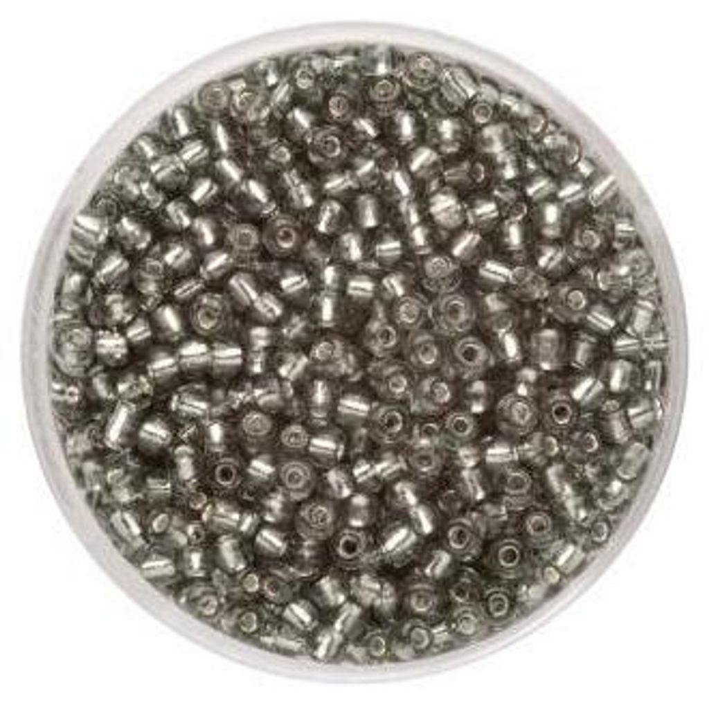 Glorex Rocailles Silbereinzug 2,6 mm 17 g, grau