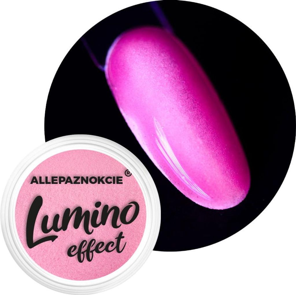 Im Dunkeln leuchtendes Nagelpulver Lumino Effect Allepaznokcie Nr. 8