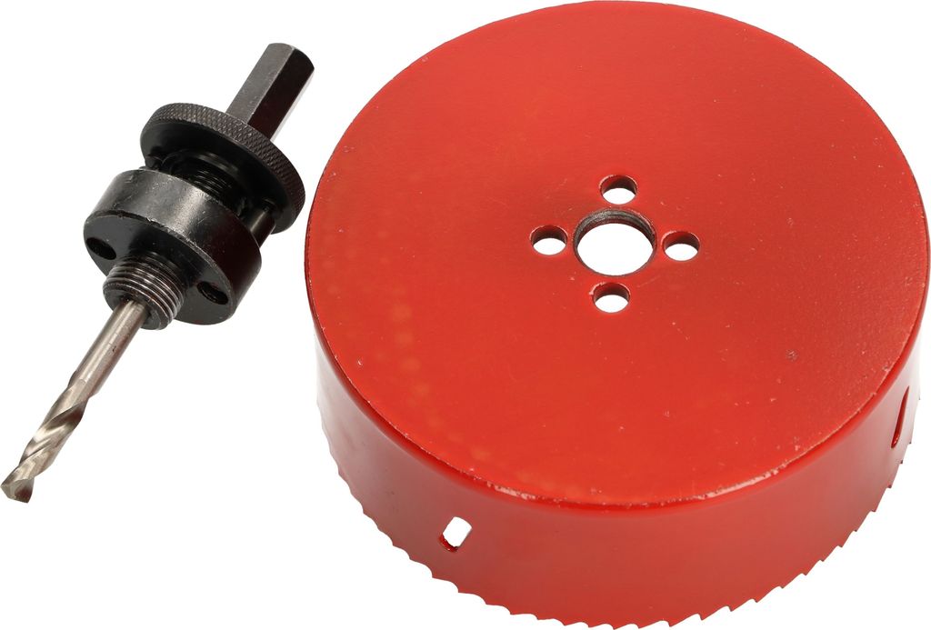 KOTARBAU Lochsäge 121 mm HSS mit Zentrierbohrer Lochfräse Bohrkrone Lochkreissäge Sägekranz für Metall, Edelstahl, Holz, Kunststoff
