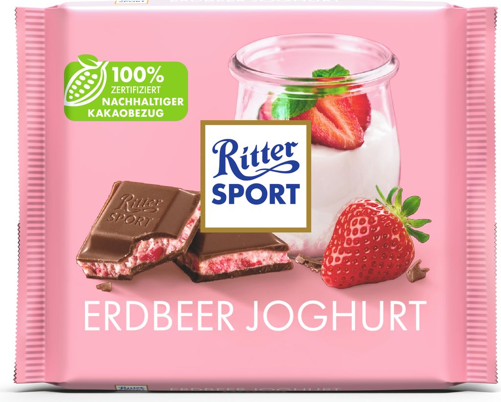 Ritter Sport Erdbeer Joghurt 100g Produktbild 