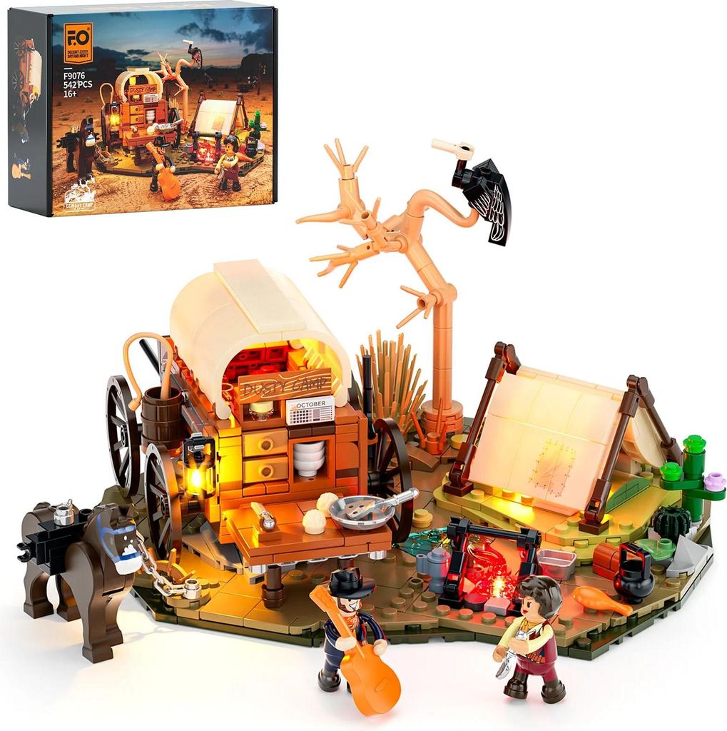 FUNWHOLE Campo per cowboy del vecchio West (542 Teile) Immagine del prodotto 