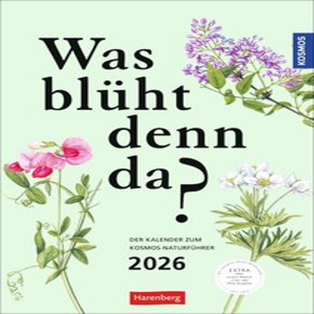 Harenberg Wandkalender 2026 Was blüht denn da? 25x35,5cm