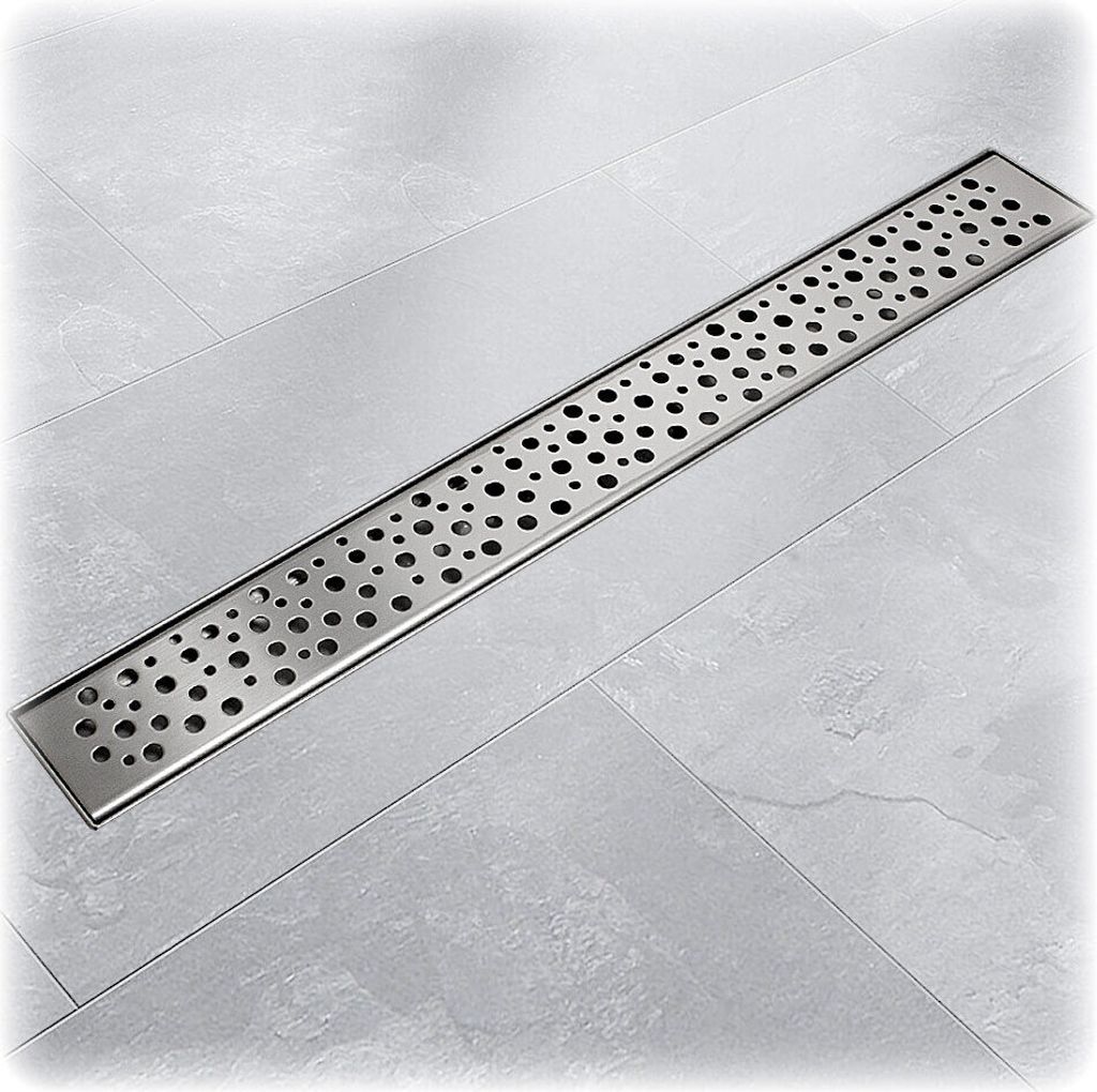 Bituxx Edelstahl Duschablauf Tropfen 130cm x 7cm MS-14754