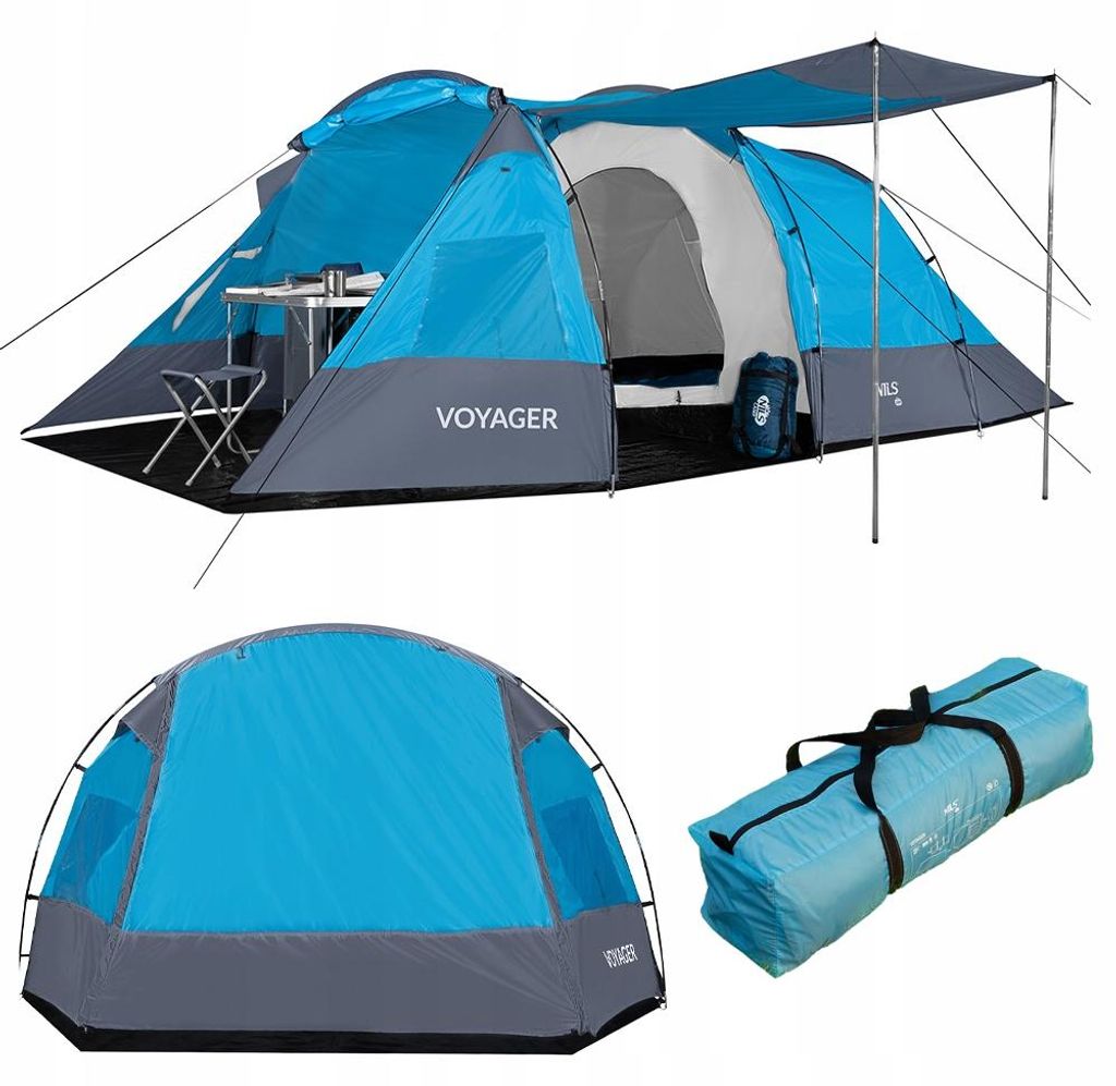 Nils Camp NC3027 Voyager Campingzelt, Wasserdicht mit Produktbild 