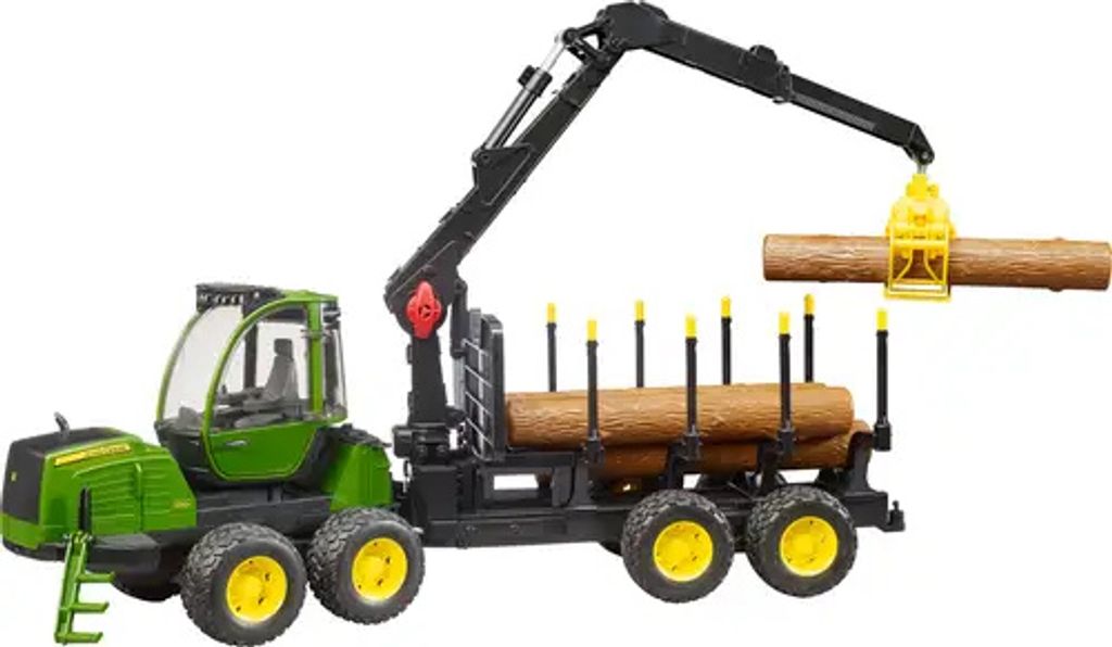 Bruder 02133 - John Deere 1210E bagr s drapákem na dřevo, Obrázek produktu 23