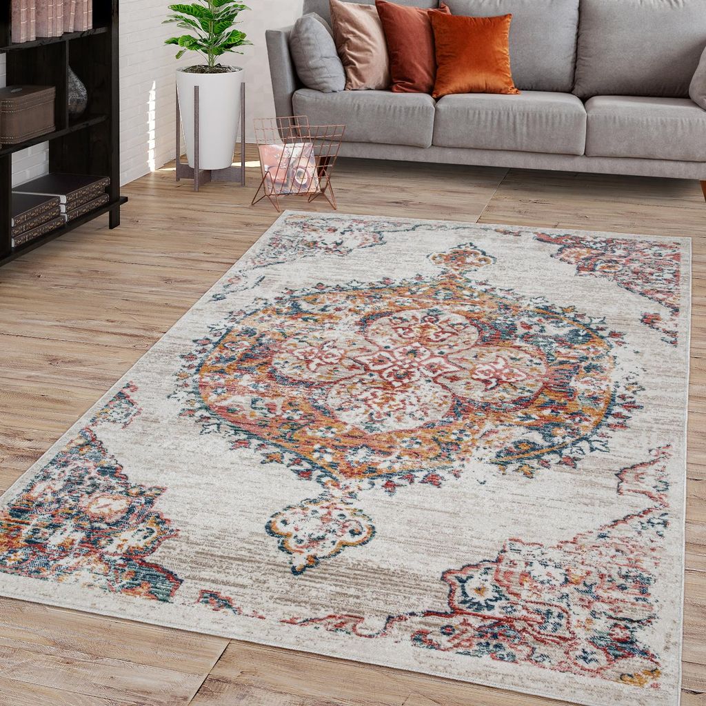 TT Home Wohnzimmer Teppich Kurzflor In Abstraktem Produktbild 