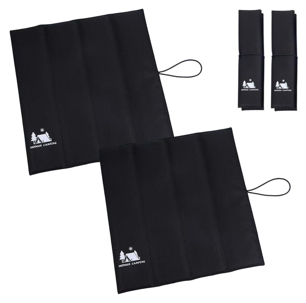 Set mit 2 wasserdichten und wärmeisolierenden Outdoor-Sitzkissen, faltbar, weich und bequem, Sitzmatte für Camping, Picknick und Angeln, maschine...
