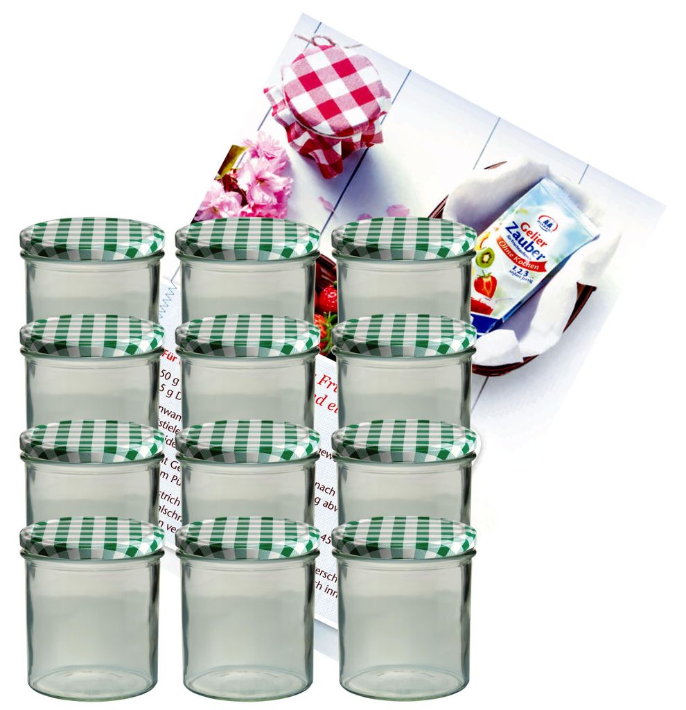 lot de 12 bocaux à confiture 350 ml bocal à conserves To 82 Image du produit 
