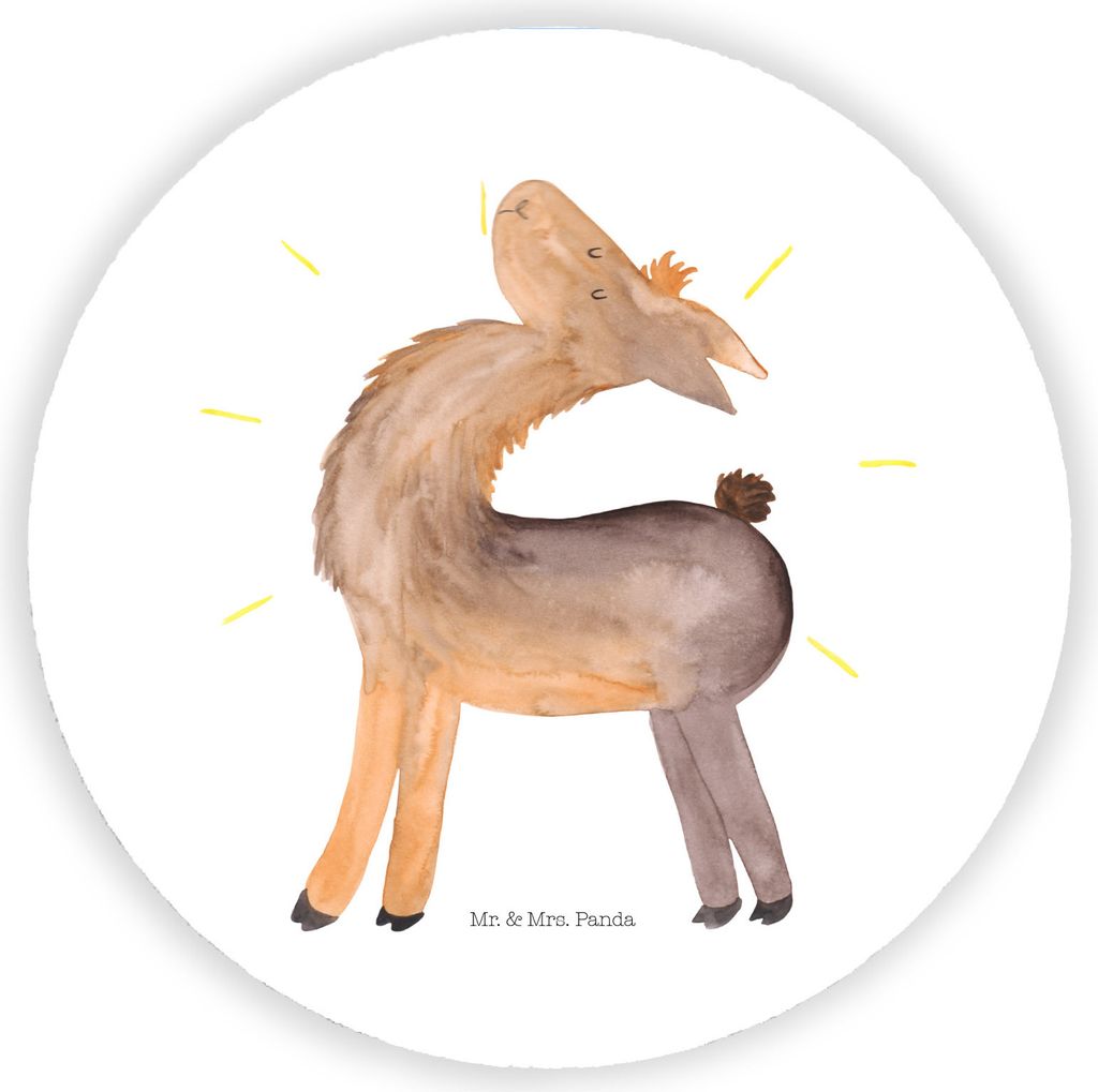 Mr. & Mrs. Panda magnet Lama Stolz - Weiß - Geschenk, für kühlschrank, Whiteboard, Familie, pinnwand, Neustart, Kühlschrankmagnet, Außenseiter...
