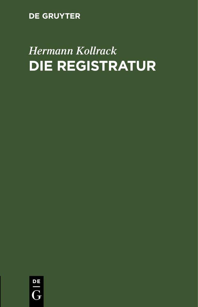 Die Registratur