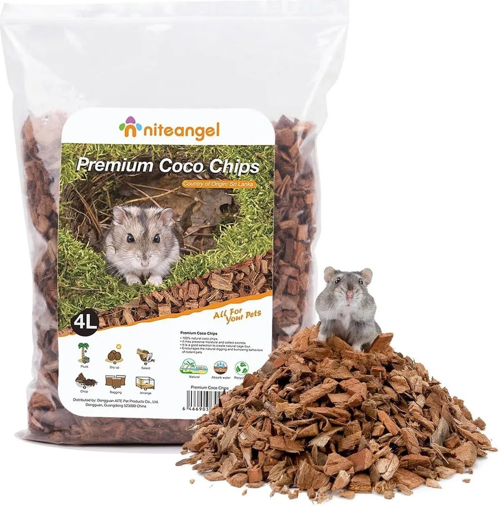 Substrato Niteangel Cocco 4L: Lettiera Naturale per Habitat Creativi