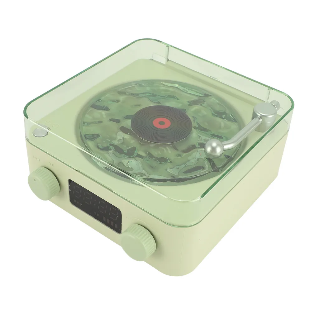 Waves Player : Platine Vinyle Vintage avec Haut-parleur Bluetooth Intégré