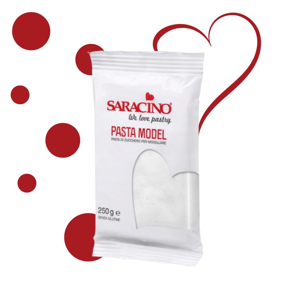 Biała masa cukrowa do modelowania White Model Paste 250g - Zdjęcie produktu 