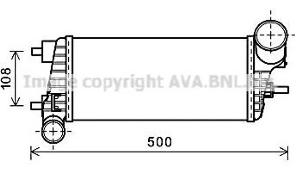 Refroidisseur Turbo AVA FDA4471 : Stop aux Pertes de Puissance OE 1712541