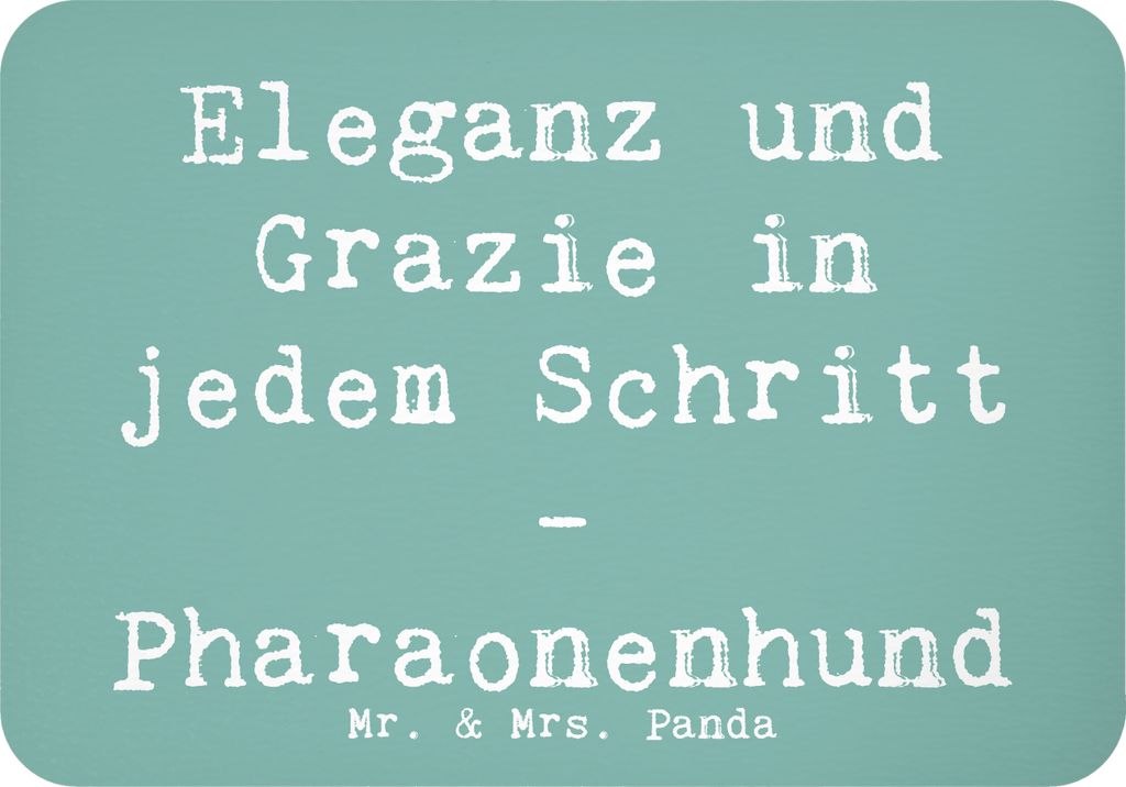 Mr. & Mrs. Panda Kühlschrankmagnet Spruch Eleganter Pharaonenhund - Meeresbrise - Geschenk, Hunderasse, Hunderassen Pflege, Beschreibung, whiteboa...