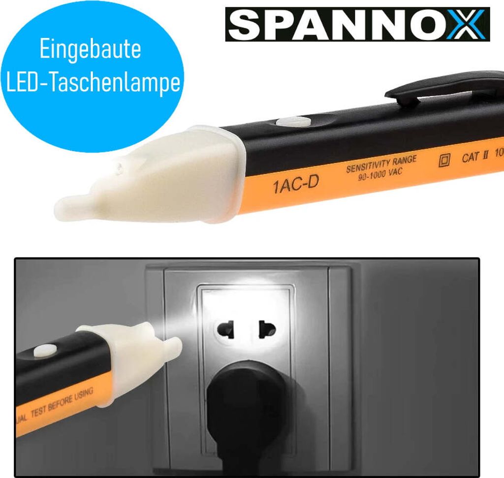 SPANNOX Bezkontaktná skúšačka napätia Bezkontaktná skúšačka Obrázok produktu 4