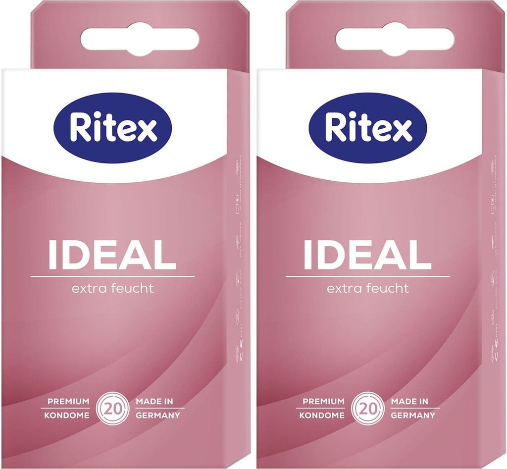 Ritex Ideal Kondome 2 x 20 Stück extra feucht mit extra Produktbild 