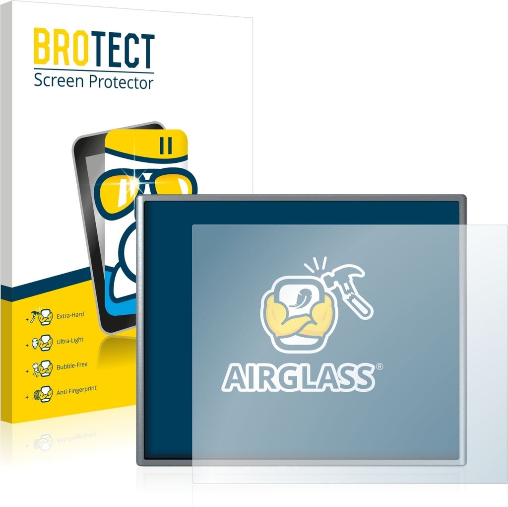 BROTECT Schutzglas für Siemens Simatic HMI KTP 400 Basic Schutzfolie Panzer Folie Glas Display Schutz klar