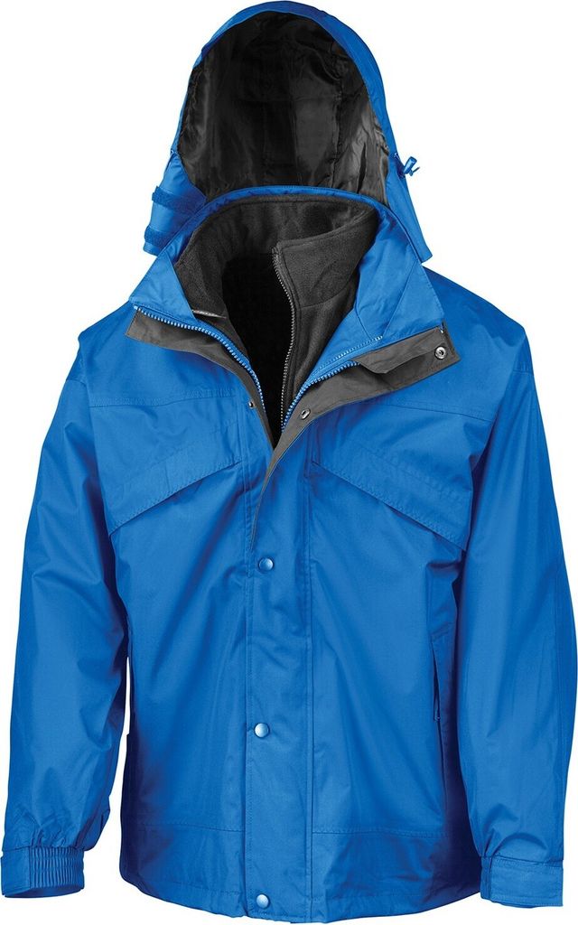 Result - Jacke, wasserfest 3 in 1 für Herren PC6791 (XL) (Königsblau/Schwarz)
