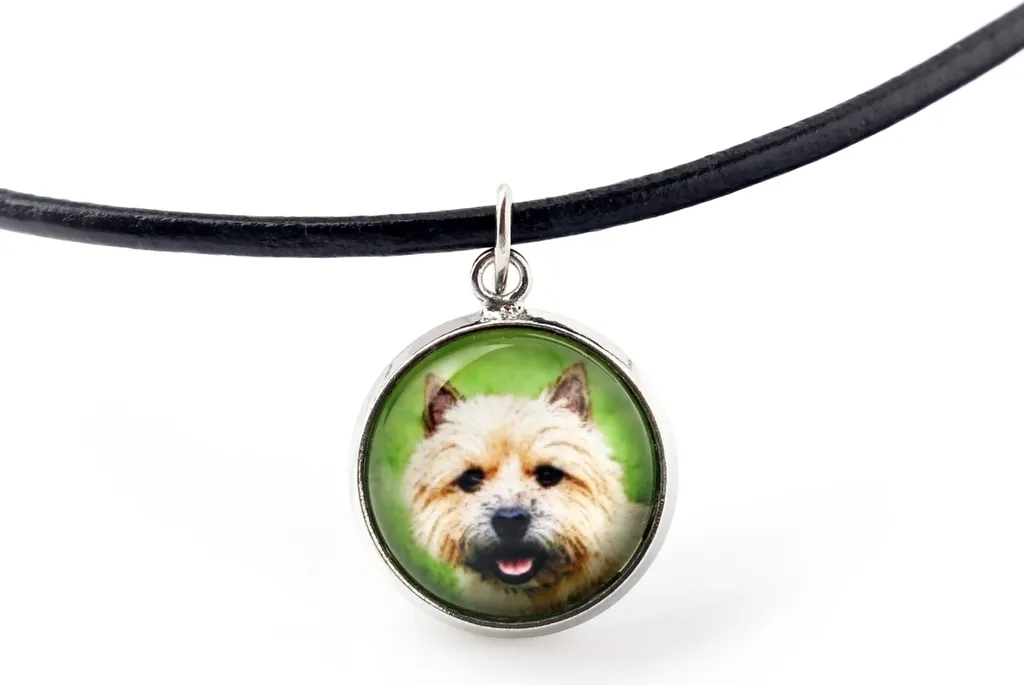 Norwich Terrier - collana con ciondolo con la tua foto, gioiello artigianale del marchio Art-Dog