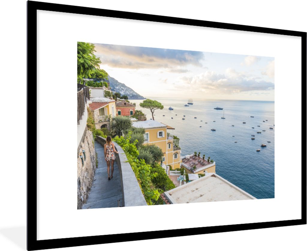 MuchoWow® MuchoWow® Gerahmtes Poster Italien - Frau - Produktbild 