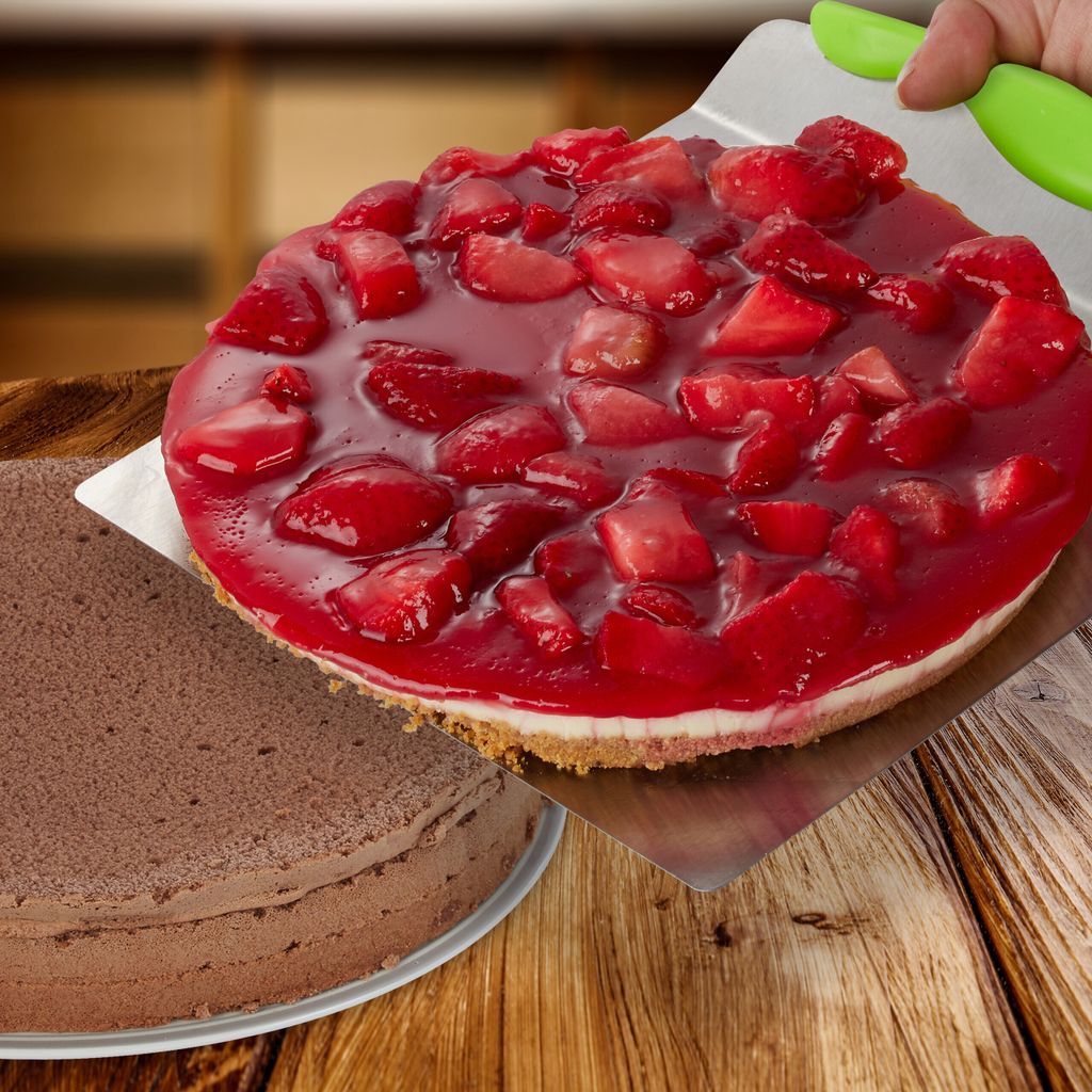 relaxdays Kuchenheber Edelstahl Produktbild 2