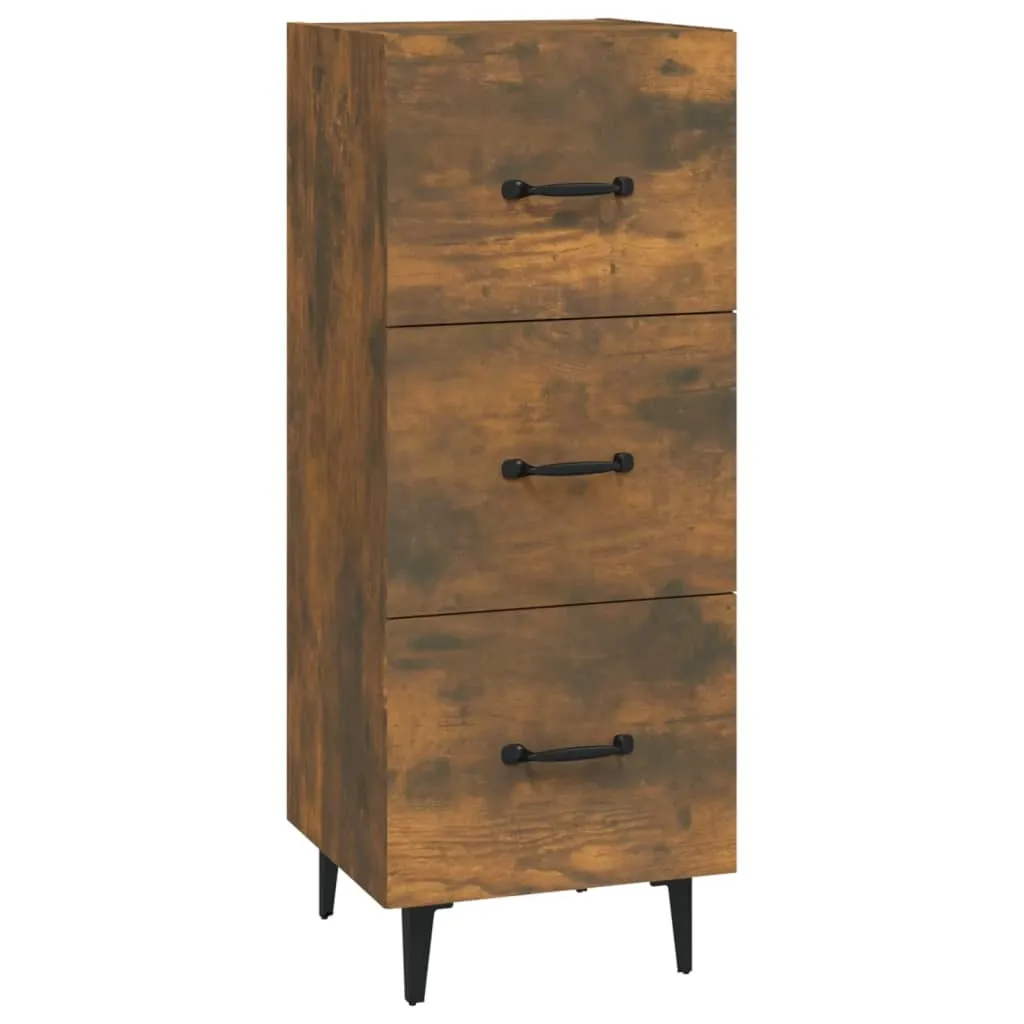 SYFAX™ Credenza 34,5x34x90 Rovere Fumo | Multistrato Alta Qualità
