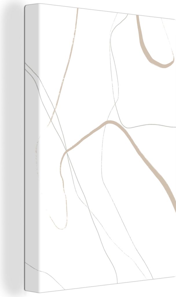 OneMillionCanvasses - Leinwandbilder - 90x140 cm, Abstrakt - Minimalismus - Linienkunst, Wandbilder Kunstdruck Wanddekoration - Foto auf Leinwand...