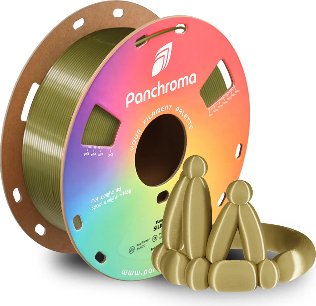 Panchroma™ PLA Silk Brass 1,75mm 1kg | Filamento Ottone Lucido Premium