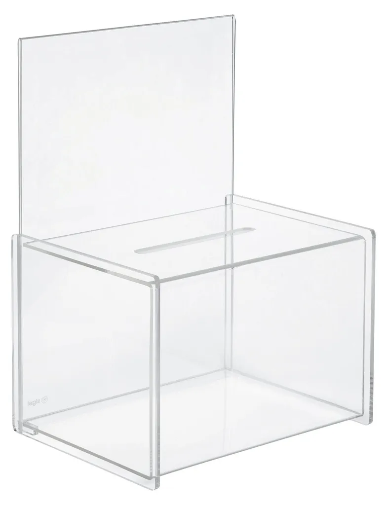 Urne de Vote en Plexiglas Transparent Sigel Aktionsbox Format Vertical - 3
