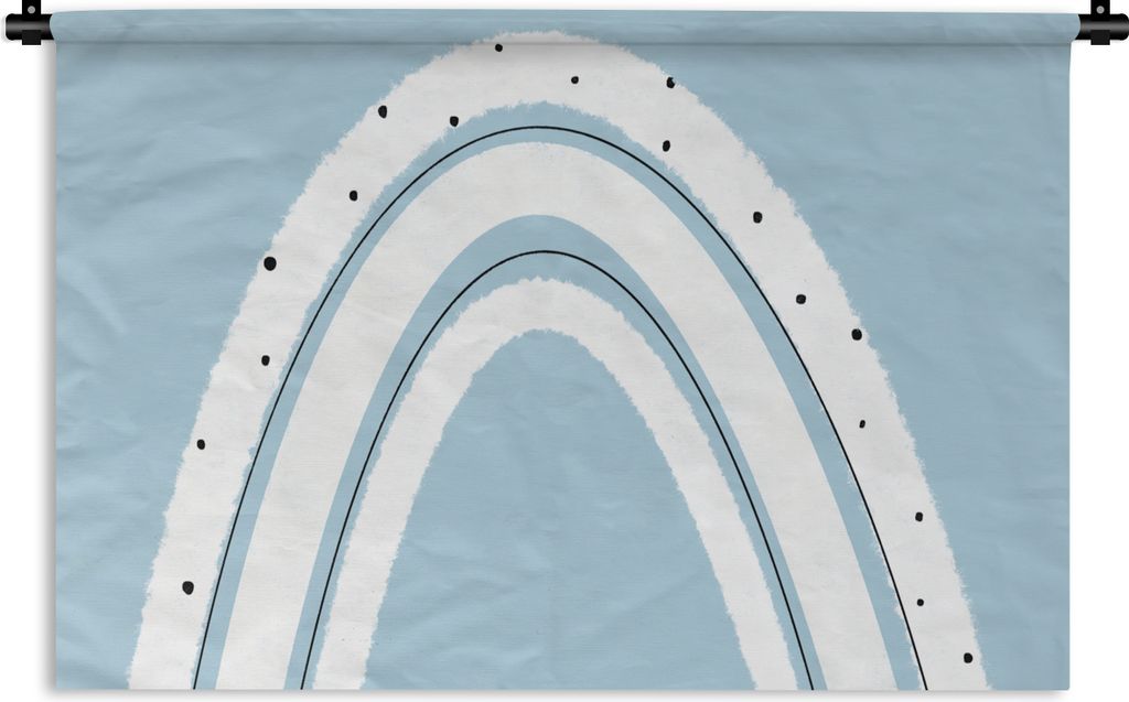 MuchoWow Wandteppich Wandbehang Regenbogen - Abstrakt - Pastell 90x60 cm Tapisserie Dekoration Wandtuch - Wandskulpturen - Bildteppich