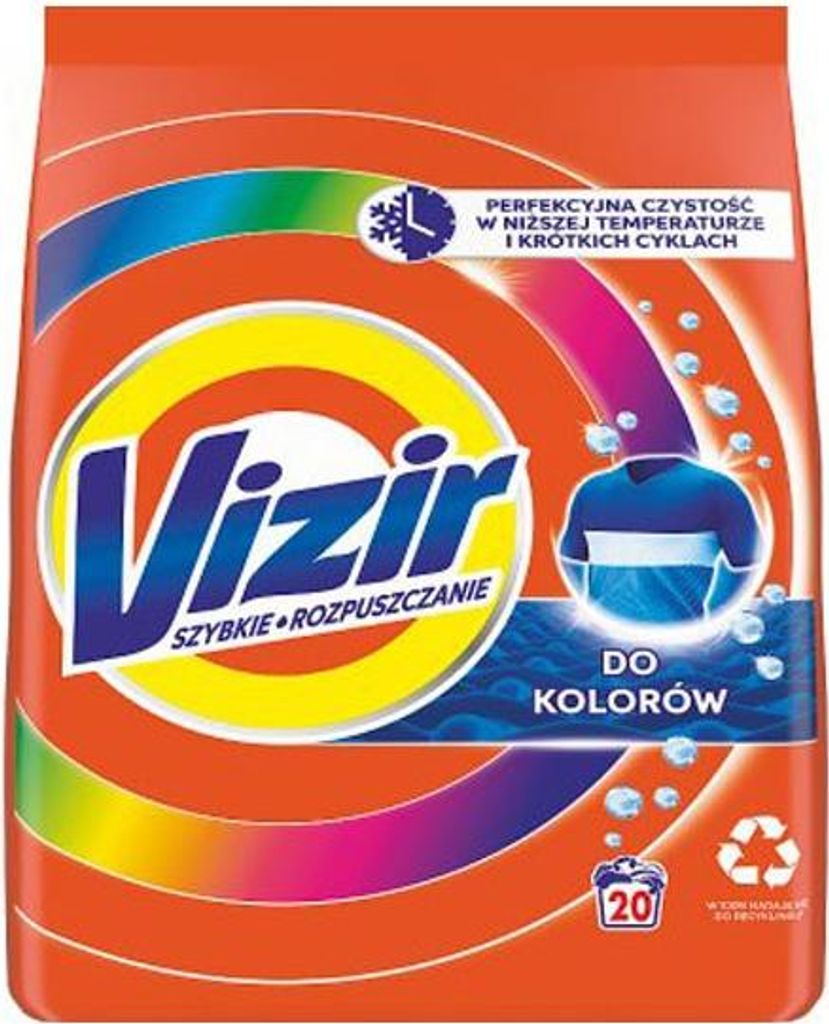 VIZIR Farbwaschpulver für Buntwäsche (35 Wäschen) 1,1 kg Produktbild 