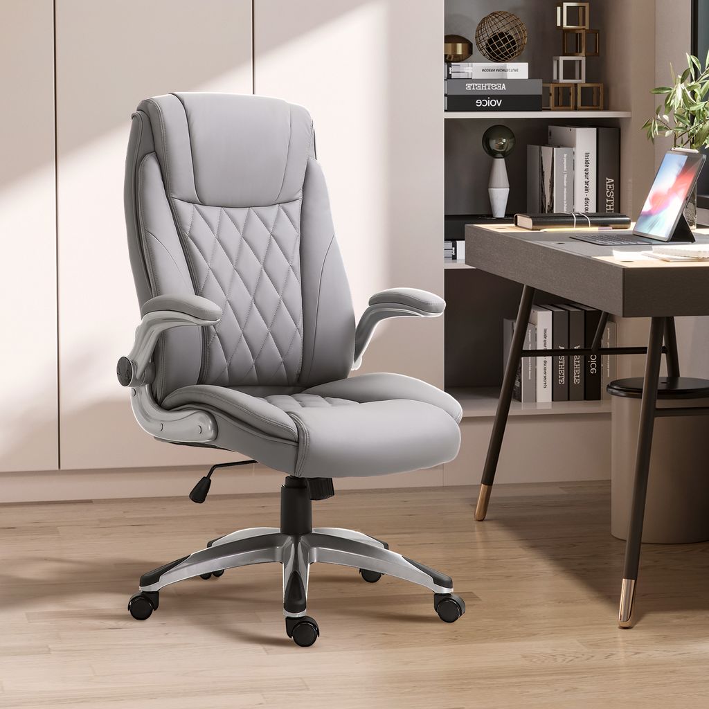 Vinsetto Bürostuhl ideal für Sitz und Stehplätze mit Armlehnen