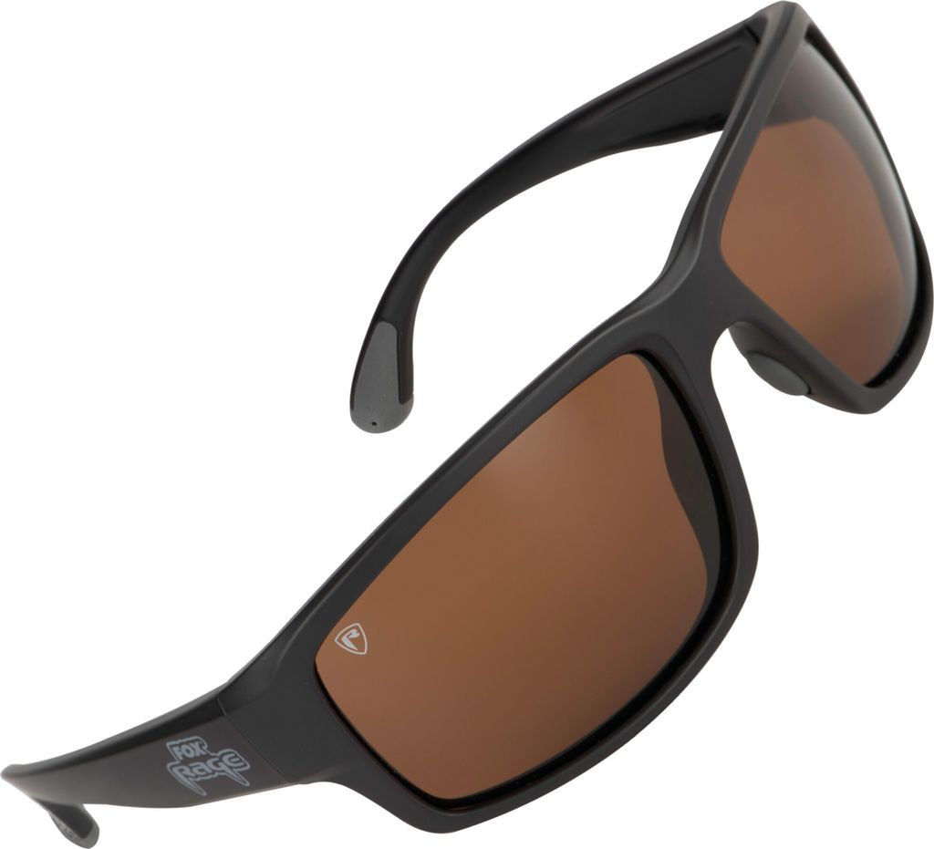 Fox Rage Grey Wrap Mirror Sunglasses (Brown Lens)