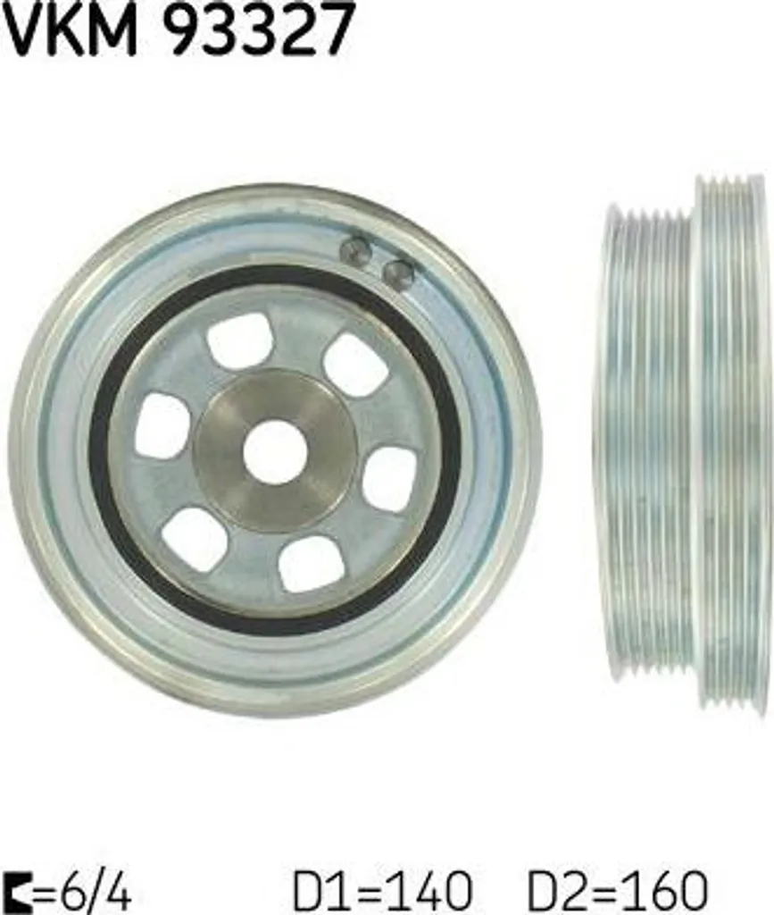 Poulie de Vilebrequin pour Entretien Jumper et Boxer - SKF VKM 93327
