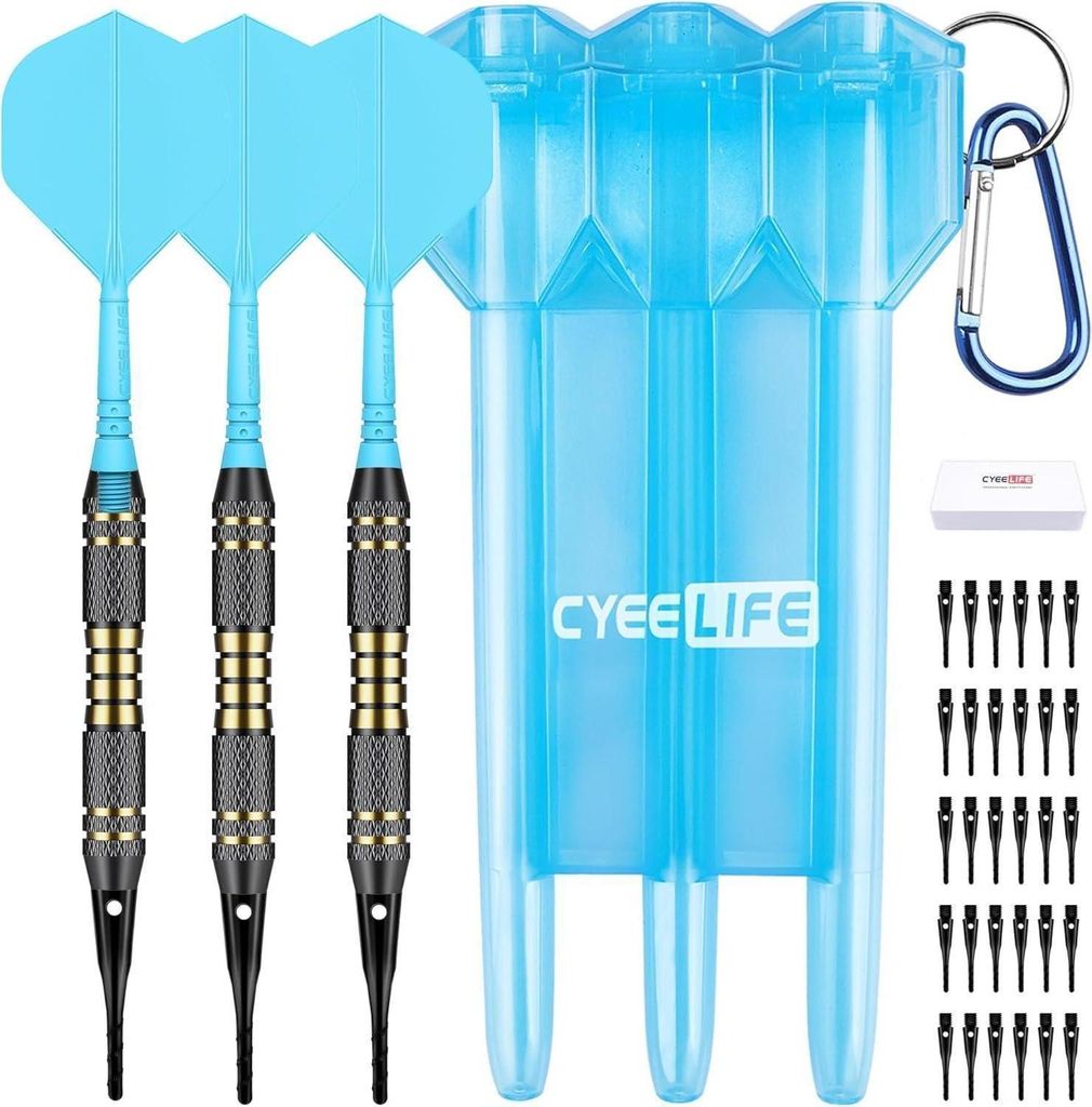 CyeeLife Dartpfeile Kunststoffspitze Set 3 Stück 18g Profi Produktbild 