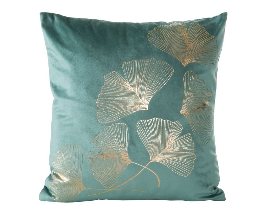 Dekorativer Kissenbezug Sofakissen GINKO minze 45x45 minze