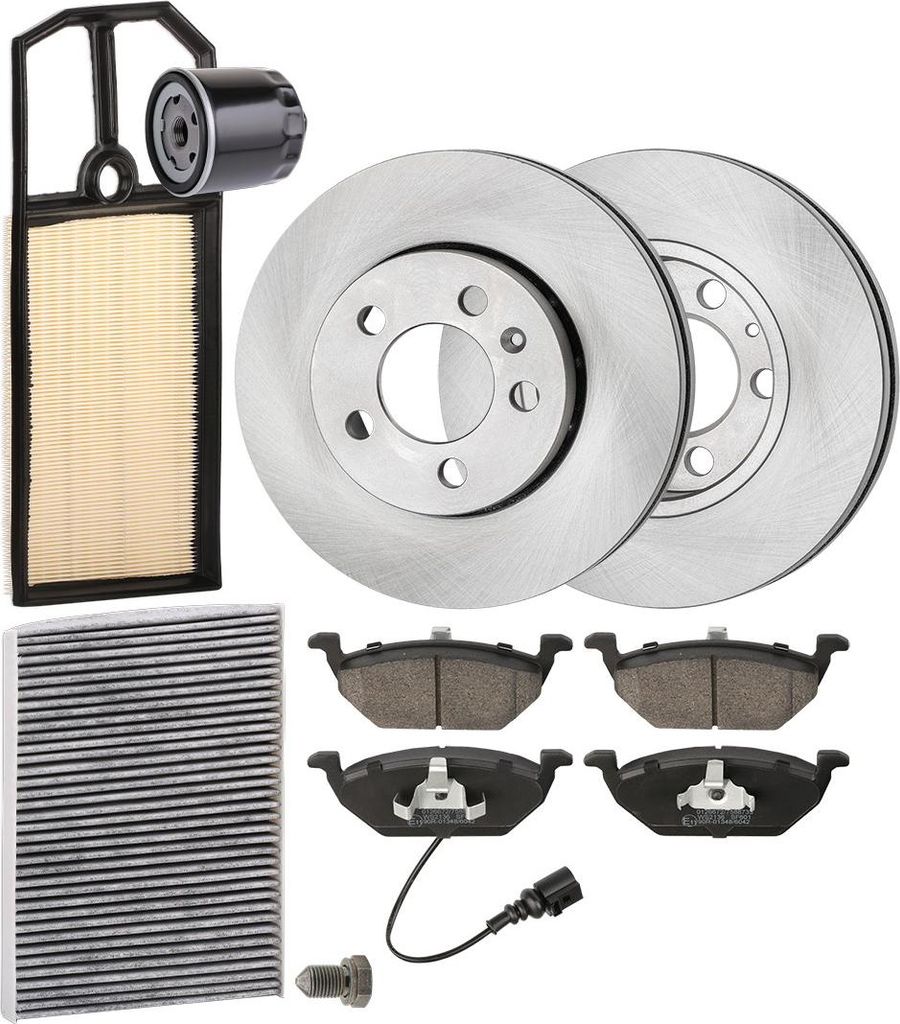RIDEX Inspektionspaket Filterset für VW Golf IV Schrägheck (1J1) Golf IV Variant (1J5) POLO (6N2) Bora Limousine (1J2) Bora Variant (1J6) für SKODA