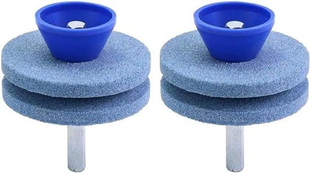 Affûte-lame en corindon bleu double couche pour perceuse électrique