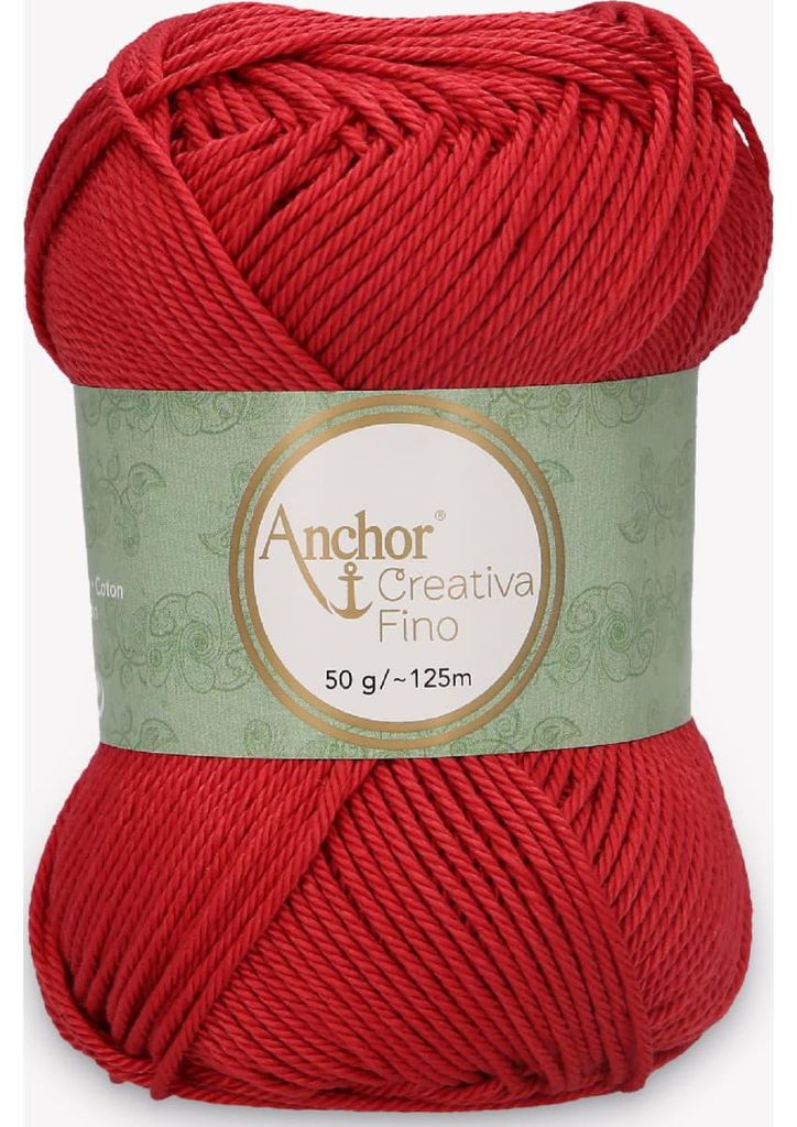 Anchor Creativa Fino – Baumwollgarn zum Häkeln (Farbe 00424)