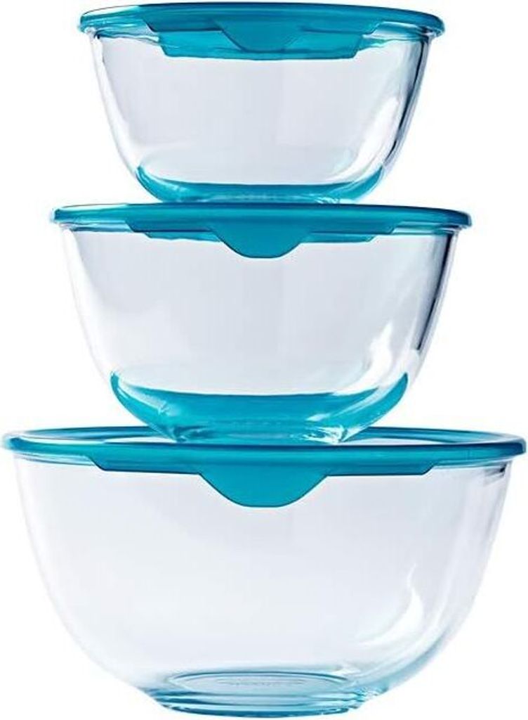 Szklane miski Pyrex® Prep & Store z pokrywką, wytrzymałe, Zdjęcie produktu 