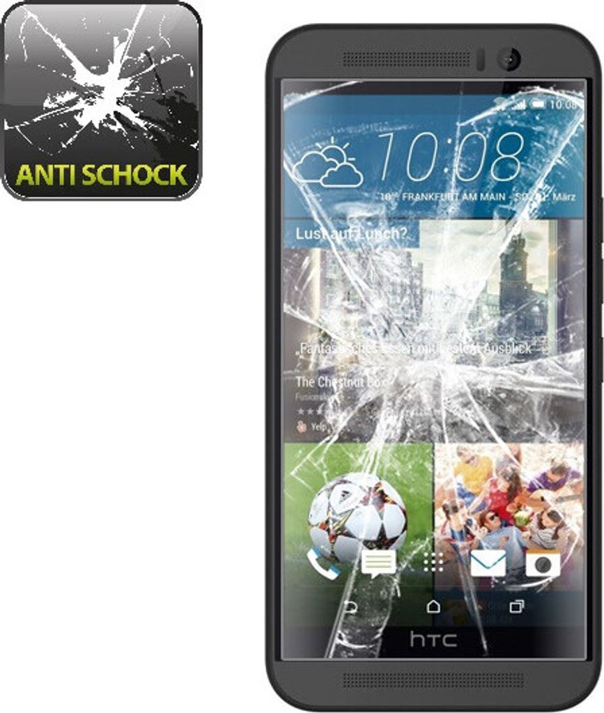 2x Panzerfolie für Htc One M9 Plus ANTI-SCHOCK Displayschutzfolie Display KLAR