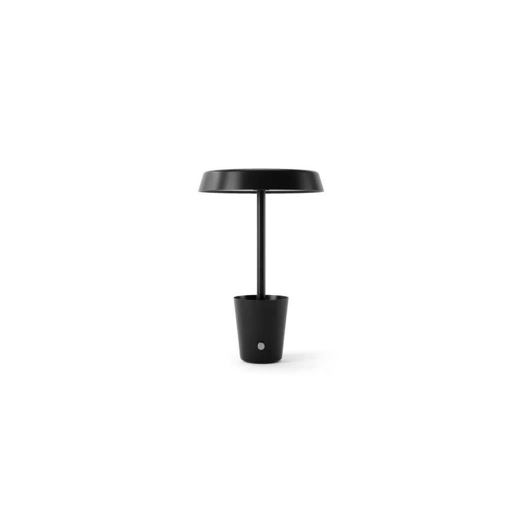 Lampe CUP noire à intensité réglable - Finition métal satiné chic