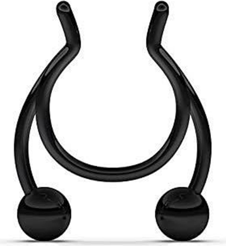 Edelstahl Geweih Form Nasenring Clip Nasen Septum Piercing Körperschmuck-Schwarz