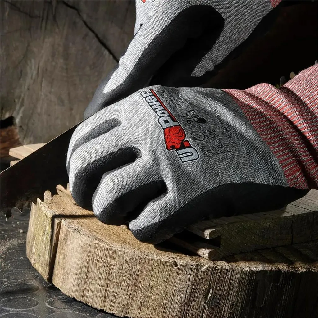 U-Power Salsa Gants de travail de sécurité nylon gris tactile taille 8/M